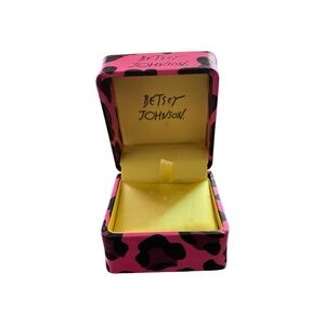 Betsey Johnson Pink Leopard Jewelry Box - Small